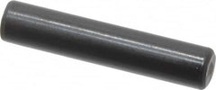 Holo-Krome - 4mm Diam x 20mm Pin Length Grade 8 Alloy Steel Standard Dowel Pin - Black Luster Finish, C 60 (Surface) & C 50-58 Hardness, 1 Beveled & 1 Rounded End - Benchmark Tooling