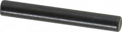 Holo-Krome - 4mm Diam x 30mm Pin Length Grade 8 Alloy Steel Standard Dowel Pin - Black Luster Finish, C 60 (Surface) & C 50-58 Hardness, 1 Beveled & 1 Rounded End - Benchmark Tooling