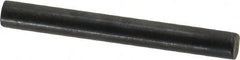 Holo-Krome - 4mm Diam x 35mm Pin Length Grade 8 Alloy Steel Standard Dowel Pin - Black Luster Finish, C 60 (Surface) & C 50-58 Hardness, 1 Beveled & 1 Rounded End - Benchmark Tooling