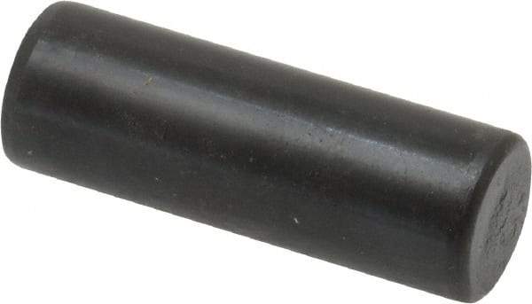 Holo-Krome - 12mm Diam x 35mm Pin Length Grade 8 Alloy Steel Standard Dowel Pin - Black Luster Finish, C 60 (Surface) & C 50-58 Hardness, 1 Beveled & 1 Rounded End - Benchmark Tooling