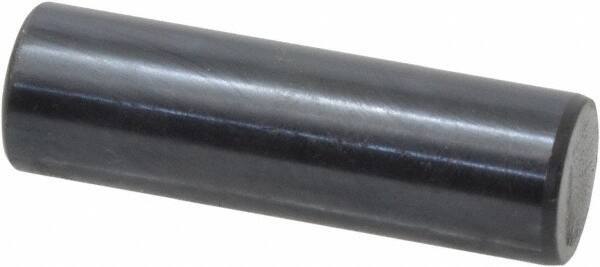 Holo-Krome - 12mm Diam x 40mm Pin Length Grade 8 Alloy Steel Standard Dowel Pin - Black Luster Finish, C 60 (Surface) & C 50-58 Hardness, 1 Beveled & 1 Rounded End - Benchmark Tooling