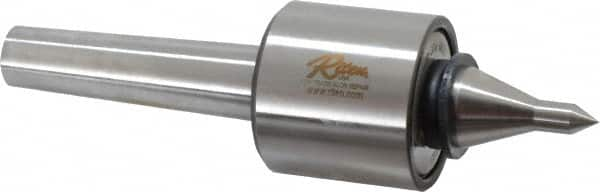 Riten - MT3 Taper Shank, 2-1/8" Head Diam 3,400 Lb Capacity Live Center - 6,000 Max RPM, 2" Head Length, 3/8" Point Diam, 2" Point Len, 310 Lb Max Workpc, 2" Tip Diam, Long Point - Benchmark Tooling