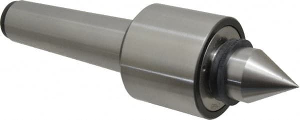 Riten - MT5 Taper Shank, 3-1/8" Head Diam 6,800 Lb Capacity Live Center - 4,000 Max RPM, 2-7/16" Head Length, 1-9/16" Point Diam, 2-3/8" Point Len, 2,900 Lb Max Workpc, Standard Point - Benchmark Tooling