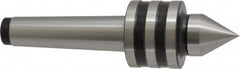 Interstate - MT3 Taper Shank, 1-47/64" Head Diam 858 Lb Capacity Live Center - 1-11/32" Head Length, 1-1/16" Point Diam, 1.4531" Point Len, 650 Lb Max Workpc, 6-1/4" OAL, Standard Point - Benchmark Tooling