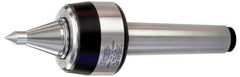 Royal Products - MT6 Taper Shank, 4" Head Diam 8,420 Lb Capacity Live Center - 3,500 Max RPM, 3.15" Head Length, 2" Point Diam, 3" Point Len, 2,420 Lb Max Workpc, 13-29/32" OAL, 3/4" Tip Diam, Long Point - Benchmark Tooling