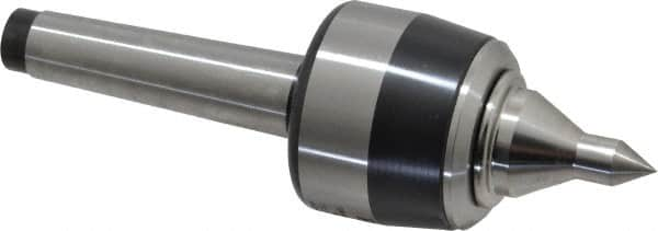 Royal Products - MT2 Taper Shank, 1-3/4" Head Diam 2,735 Lb Capacity Live Center - 6,000 Max RPM, 1.47" Head Length, 7/8" Point Diam, 1.35" Point Len, 375 Lb Max Workpc, 5-3/8" OAL, 3/8" Tip Diam, Long Point - Benchmark Tooling