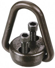American Drill Bushing - 12,000 Lb Load Capacity Flip-Flop Hoist Ring - 20-25 Ft/Lb Torque, 1/2 Thread, Forged Chrome Moly Steel, Black Oxide Finish - Benchmark Tooling