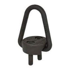 American Drill Bushing - 2,000 Lb Load Capacity Flip-Flop Hoist Ring - 4-7 Ft/Lb Torque, 5/16 Thread, Forged Chrome Moly Steel, Black Oxide Finish - Benchmark Tooling