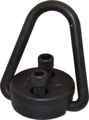 American Drill Bushing - 2,500 Lb Load Capacity Flip-Flop Hoist Ring - 7-10 Ft/Lb Torque, 3/8 Thread, Forged Chrome Moly Steel, Black Oxide Finish - Benchmark Tooling