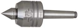 Royal Products - MT2 Taper Shank, 2" Head Diam 1,350 Lb Capacity Live Center - 6,000 Max RPM, 1.85" Head Length, 7/8" Point Diam, 1.13" Point Len, 390 Lb Max Workpc, 5-13/16" OAL, Changeable Standard Point - Benchmark Tooling