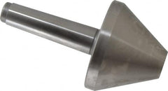 Royal Products - MT4 Taper Shank, 4.15" Head Diam 3,410 Lb Capacity Live Center - 4,500 Max RPM, 3" Head Length, 1-1/4" Point Diam, 3.01" Point Len, 860 Lb Max Workpc, 7-9/16" OAL, Bull Nose Point - Benchmark Tooling