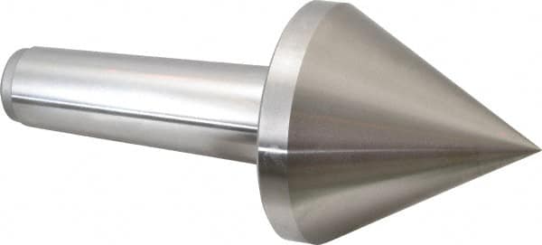 Royal Products - MT5 Taper Shank, 4-5/32" Head Diam 3,180 Lb Capacity Live Center - 4,500 Max RPM, 4-1/8" Head Length, 1-1/4" Point Diam, 4-1/8" Point Len, 630 Lb Max Workpc, 9-13/16" OAL, Pipe Nose Point - Benchmark Tooling