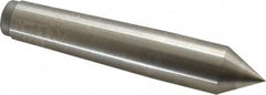 Royal Products - 1.231" Head Diam, High Speed Steel Standard Point Solid Dead Center - 4MT Morse Taper, 1.231" Point Diam, 6-3/4" OAL - Benchmark Tooling