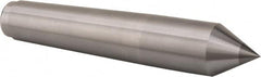 Royal Products - 1.231" Head Diam, Carbide-Tipped Steel Standard Point Solid Dead Center - 4MT Morse Taper, 1.231" Point Diam, 6-3/4" OAL - Benchmark Tooling