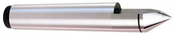 Royal Products - 1.748" Head Diam, Carbide-Tipped Steel Standard Point Half Dead Center - 5MT Morse Taper, 1.748" Point Diam, 8-1/2" OAL - Benchmark Tooling