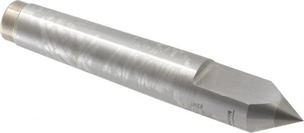 Royal Products - 0.7" Head Diam, Carbide-Tipped Steel Standard Point Half Dead Center - 2MT Morse Taper, 0.7" Point Diam, 4-3/16" OAL - Benchmark Tooling