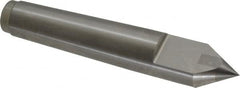 Royal Products - 0.938" Head Diam, Carbide-Tipped Steel Standard Point Half Dead Center - 3MT Morse Taper, 0.938" Point Diam, 5-1/4" OAL - Benchmark Tooling