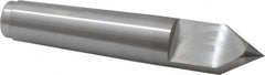 Royal Products - 1.231" Head Diam, Carbide-Tipped Steel Standard Point Half Dead Center - 4MT Morse Taper, 1.231" Point Diam, 6-3/4" OAL - Benchmark Tooling