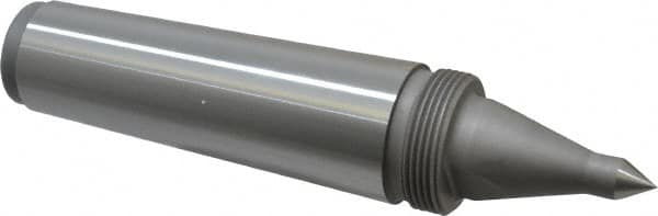 Royal Products - 1.748" Head Diam, Hardened Steel Long Point Solid Dead Center - 5MT Morse Taper, 1/2" Point Diam, 0.81" Point Length, 8-7/16" OAL - Benchmark Tooling