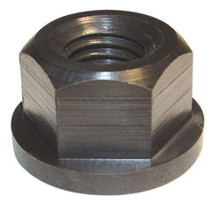 Morton Machine Works - 7/16-14, 1" Flange Diam, 9/16" High, 3/4" Across Flats, Flange Nut - Grade Nylatron GS Nylon, 5/32" Flange Height, TCMAI - Benchmark Tooling