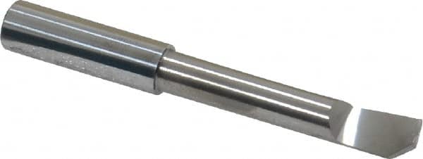 Accupro - 0.3" Min Bore Diam, 1-1/2" Max Bore Depth, 5/16 Shank Diam, Helical Boring Bar - Right Hand Cut, Solid Carbide, Bright Finish - Exact Industrial Supply