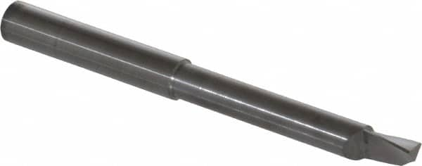 Accupro - 0.36" Min Bore Diam, 2-1/4" Max Bore Depth, 3/8 Shank Diam, Helical Boring Bar - Right Hand Cut, Solid Carbide, Bright Finish - Exact Industrial Supply