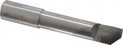 Accupro - 0.48" Min Bore Diam, 2" Max Bore Depth, 1/2 Shank Diam, Helical Boring Bar - Right Hand Cut, Solid Carbide, Bright Finish - Exact Industrial Supply