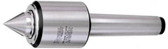 Royal Products - MT5 HD Taper Shank, 3.82" Head Diam 5,300 & 10,540 Lb Capacity Live Center - 3,000 Max RPM, 3.89" Head Length, 2" Point Diam, 2.31" Point Len, 5,240 Lb Max Workpc, 11-13/16" OAL, Standard Point - Benchmark Tooling