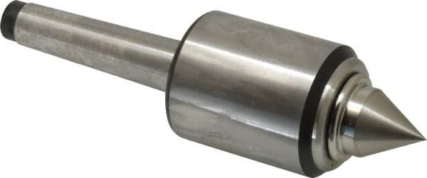 Royal Products - MT2 Taper Shank, 1-3/4" Head Diam 2,155 Lb Capacity Live Center - 6,000 Max RPM, 2.12" Head Length, 7/8" Point Diam, 1.07" Point Len, 885 Lb Max Workpc, 5-13/16" OAL, 3/8" Tip Diam, Standard Point - Benchmark Tooling