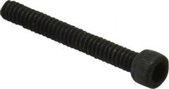 Value Collection - #4-40 UNC Hex Socket Drive, Socket Cap Screw - Alloy Steel, Black Oxide Finish, Fully Threaded, 7/8" Length Under Head - Benchmark Tooling
