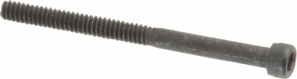 Value Collection - #4-40 UNC Hex Socket Drive, Socket Cap Screw - Alloy Steel, Black Oxide Finish, Partially Threaded, 1-1/2" Length Under Head - Benchmark Tooling