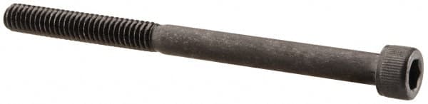 Value Collection - #8-32 UNC Hex Socket Drive, Socket Cap Screw - Alloy Steel, Black Oxide Finish, Partially Threaded, 2-1/4" Length Under Head - Benchmark Tooling