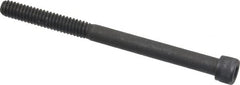 Value Collection - 1/4-20 UNC Hex Socket Drive, Socket Cap Screw - Alloy Steel, Black Oxide Finish, Partially Threaded, 3-1/4" Length Under Head - Benchmark Tooling