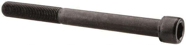 Value Collection - 3/8-24 UNF Hex Socket Drive, Socket Cap Screw - Alloy Steel, Black Oxide Finish, Partially Threaded, 4" Length Under Head - Benchmark Tooling