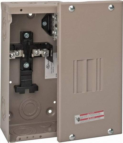 Eaton Cutler-Hammer - 2 Circuits, 120/240 VAC, 70 Amp Main, 14-2 AWG, Surface, Indoor Main Lug Load Center - 1 Phase, 1 NEMA Rating, 4-1/2 Inch Wide x 3.13 Inch Deep x 9-1/2 Inch High - Benchmark Tooling