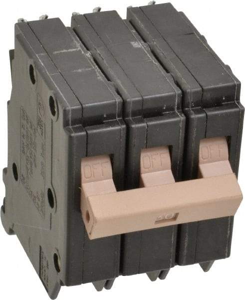 Eaton Cutler-Hammer - 30 Amp, 120/240 VAC, 3 Pole, Plug In Type CH Circuit Breaker - Thermal Magnetic Trip, 10 kA Breaking Capacity, 14-6 AWG - Benchmark Tooling