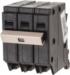 Eaton Cutler-Hammer - 100 Amp, 120/240 VAC, 3 Pole, Plug In Type CH Circuit Breaker - Thermal Magnetic Trip, 10 kA Breaking Capacity, 14-6 AWG - Benchmark Tooling