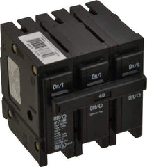 Eaton Cutler-Hammer - 40 Amp, 240 VAC, 3 Pole, Plug In Type BR Circuit Breaker - Magnetic Trip, 10 kA Breaking Capacity, 14-4 AWG - Benchmark Tooling