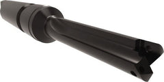 Allied Machine and Engineering - Series 1, 18mm Max Diam, 4MT Taper Shank, Straight Flute Spade Drill - 2-3/4" Max Depth, 3-7/8" Body Length, 8-3/4" OAL, Short Length, Through Coolant - Benchmark Tooling
