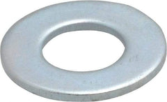Value Collection - 3/8" Screw, Steel SAE Flat Washer - 13/32" ID x 13/16" OD, 1/16" Thick, Zinc-Plated Finish - Benchmark Tooling