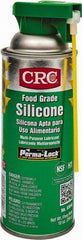 CRC - 16 oz Aerosol Nondrying Film/Silicone Penetrant/Lubricant - Clear & White, -40°F to 400°F, Food Grade - Benchmark Tooling