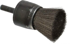 Osborn - 1" Brush Diam, Crimped, End Brush - 1/4" Diam Shank, 20,000 Max RPM - Benchmark Tooling