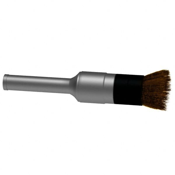 Osborn - 1/2" Brush Diam, Crimped, End Brush - 1/4" Diam Shank, 10,000 Max RPM - Benchmark Tooling