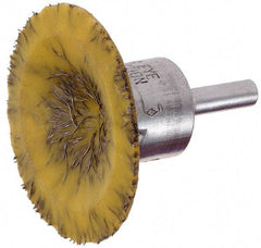 Osborn - 2" Brush Diam, Encapsulated, Flared End Brush - 1/4" Diam Shank, 20,000 Max RPM - Benchmark Tooling