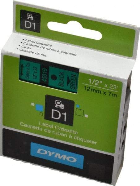 Dymo - 276" Long, Black Label Tape - 23' Long - Benchmark Tooling