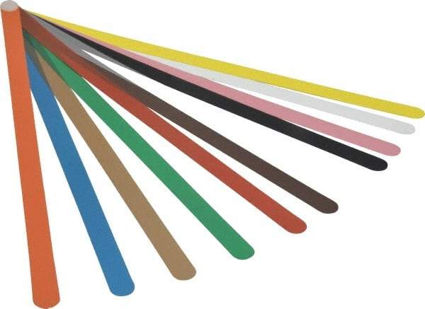 Precision Brand - 13 Piece, 0.001 to 0.03" Thick, Parallel Feeler Gage Set - 12" Leaf Length, 1/2" Wide, Plastic - Benchmark Tooling