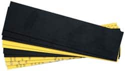 Gravotech - 10 Inch Long x 2 Inch High, Plastic Engraving Stock - Yellow and Black - Benchmark Tooling