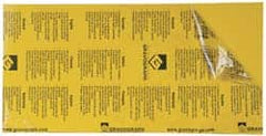 Gravotech - 24 Inch Long x 12 Inch High, Plastic Engraving Stock - Yellow and Black - Benchmark Tooling