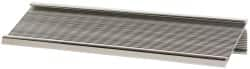 Gravotech - 8 Inch Long x 2 Inch High, Aluminum Desk Plate Holder - Silver - Benchmark Tooling