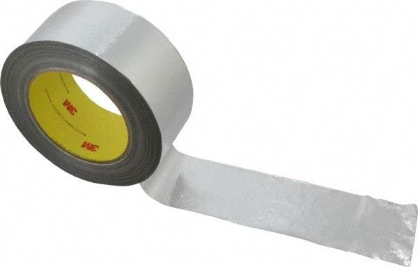 3M - 36 Yd Long x 2" Wide, Series 363, Silver Aluminum Tape - 7.3 mil Thick, 135 Lb/In Tensile Strength - Benchmark Tooling